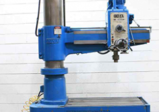 USED 4' X 12" OOYA RADIAL DRILL MODEL: RE 1225 H, NEW: 1980'S