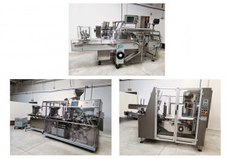 IMA   MOD. FLEXA - TR135 - CP 28 - Blister packing line with cartoner and case packer used