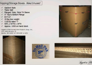 Gaylord Style 48" X 40" X 39" Shipping / Storage Boxes, Approx. (1000) Available,   $13 Each