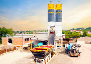 PLANTA DOSIFICADORA DE HORMIGÓN SKIP SYSTEM DE OCASIÓN | 60m3/h Capacidad