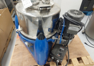 Gebruikte Wvo Designs Ptdm-25 20 liter handmatige centrifuge met bovenafvoer. Capaciteit van 25 kg