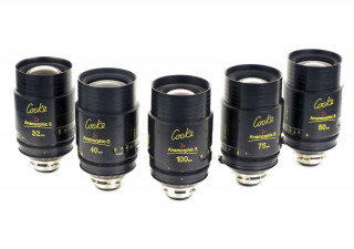 Conjunto de lentes anamórficas e Prime Cooke Optics