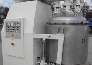 1,000 Liter Waldner Stainless Mixing-Homogenizing Vacuum Process Vessel