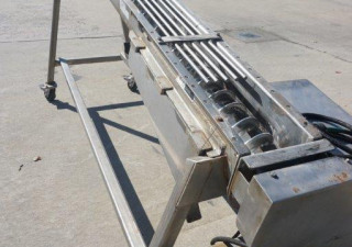 Used 6 Inch Diameter Stainless Inclined Screw Feeder, Portable