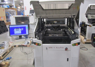 Écran de carte de circuit imprimé SMT de pâte à souder de carte PCB entièrement automatique d'imprimante de pochoir de MPM Accuflex d'occasion