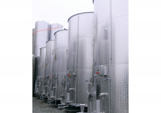 Serbatoio di spremitura usato da 24.000 litri, tondo, verticale in V2A