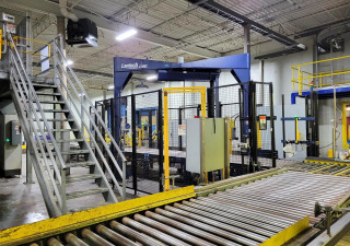 Banderoleuse automatique de palettes à grande vitesse Lantech S4000 d'occasion