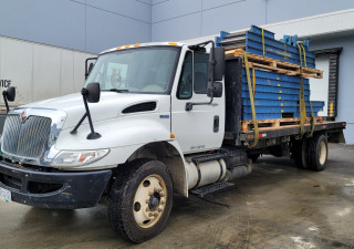 Used 2013 International 4300 Flat Deck Truck W/ Air Brakes