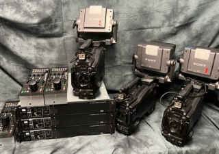 3 câmeras de estúdio Sony HSC-300 HD Triax - usadas