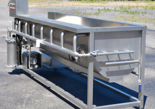 Used JET-FLOW WASHER for fruits and vegetables, food grade, stainless steel