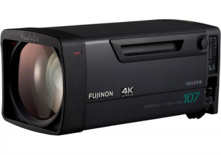 Used Fujinon UA107x8.4BESMT35 4K Premier Box Lens with Supporter & Full Digital