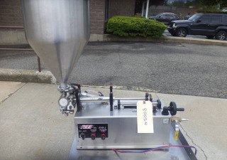 Used Reb Air Operated Tabletop Single Piston Filler, With Hopper