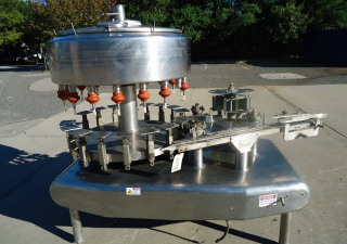 Used Federal G-185 Rotary Liquid Filler, Stainless Steel