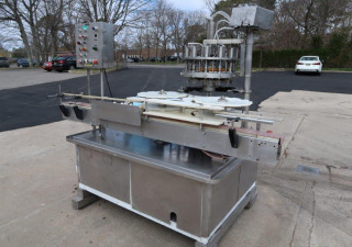 Used Pacific 12 Head Rotary Positive Displacement Filling Machine, Food Use