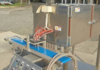 Llenadora automática de pistón de 8 cabezas usada para llenado en caliente