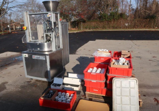 Used Nordenmatic Nm250-Ha Hot Air Tube Filling And Sealing Machine, Many Change Parts Included