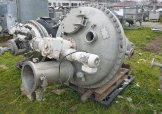 Secador mezclador cónico de acero inoxidable Hosokawa Micron tipo 3-Vdc-22 usado de 300 litros