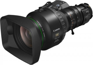 Lente Canon CJ15ex8.5B KRSE-V 2/3" 15x UHDgc 4K Digital ENG/EFP usada