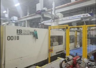 Macchina per lo stampaggio ad iniezione Toshiba Isgs500 usata da 500 tonnellate