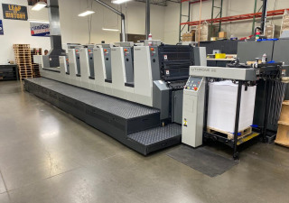 Komori L528 LX  5 color Sheetfed press with coater