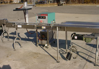 Used Enercon Cap Induction Sealer With 10′ Long Conveyor
