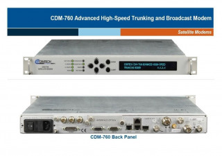 Μεταχειρισμένο Comtech EF Data CDM-760 Satellite Ultra Advanced High-Speed ​​Trunking Modem