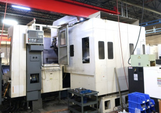 Okuma Model VTM-200YB CNC Vertical Boring Mill with live Milling and tilting spindle