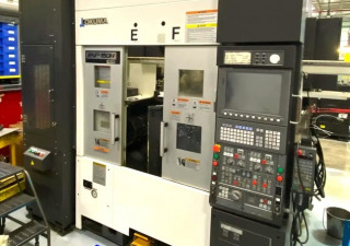 Okuma 2SP-150H Twin Spindle Twin Turret CNC Lathe with Robotic Loader