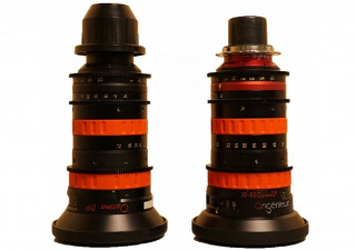 Angenieux Optimo DP 16-42mm T2.8 and DP 30-80mm, pre-owned lightweight and compact PL mount cine zoom lenses kit