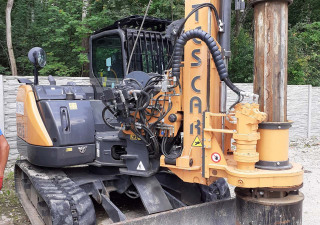 Used hydraulic piling rig Tescar CF3S from 2019