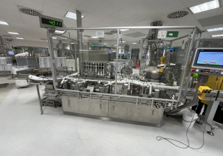 Groninger DFVK 8005 vial filling & stoppering machine, up to 300 vials/min.