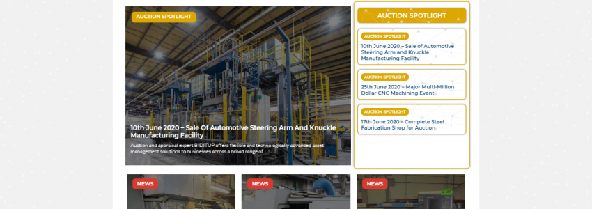 The Latest Industrial Auction Updates from Bidderlists