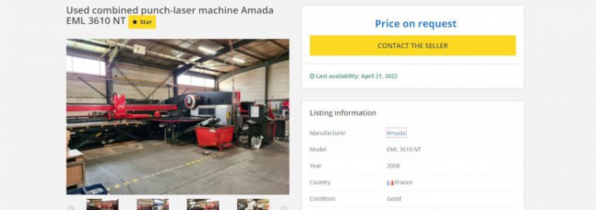 Starlisting Used Industrial Machines on Kitmondo. What is a star product?